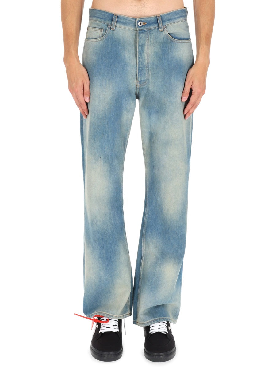 OFF-WHITE Off-White Men "Diag Raw Patch" Jeans