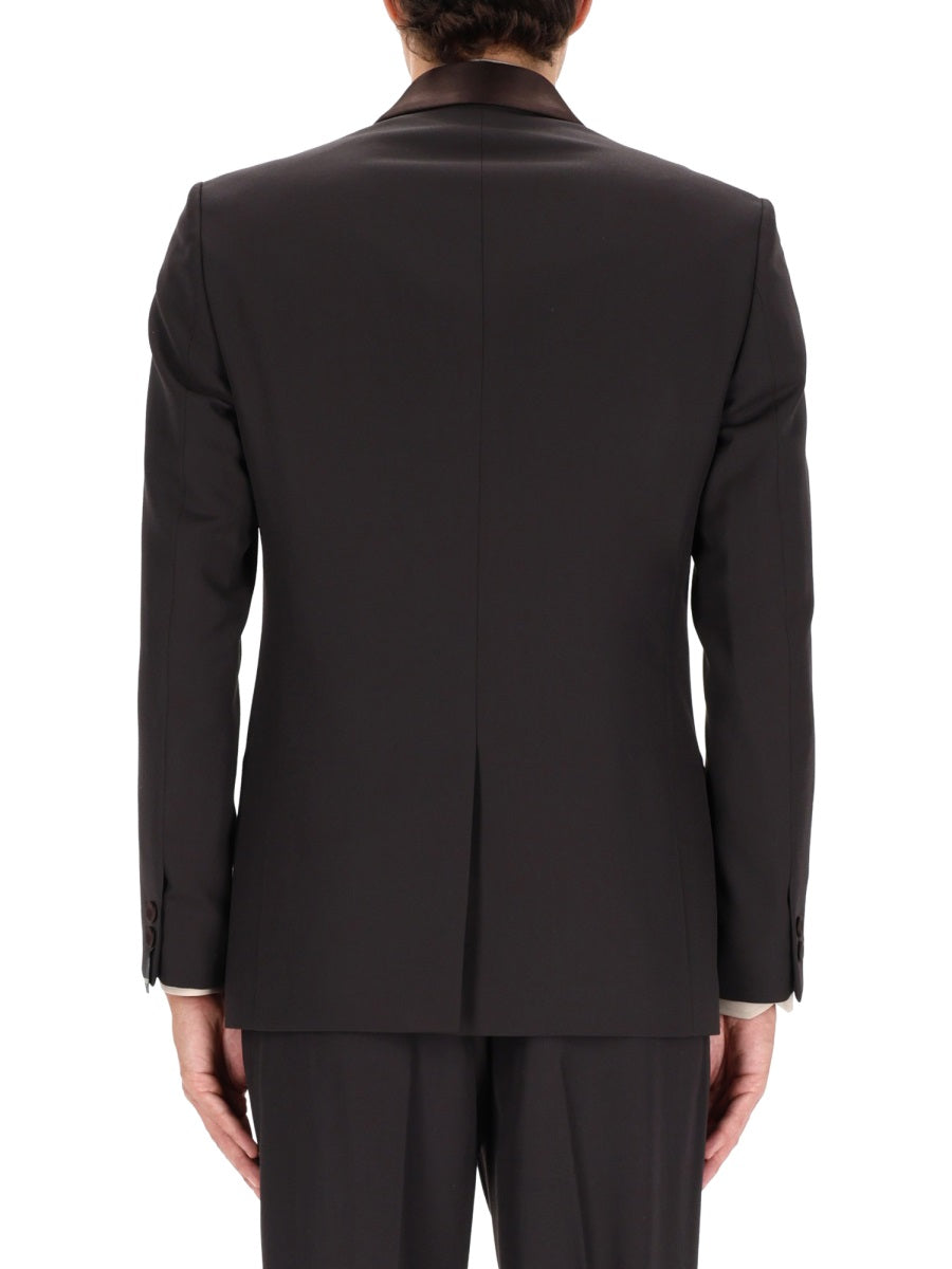 Fendi Men Single-Breasted Tailored Jacket