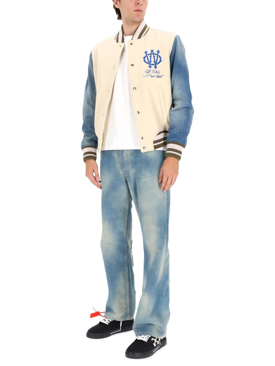 Off-White Men "Gothic Wool Denim" Jacket