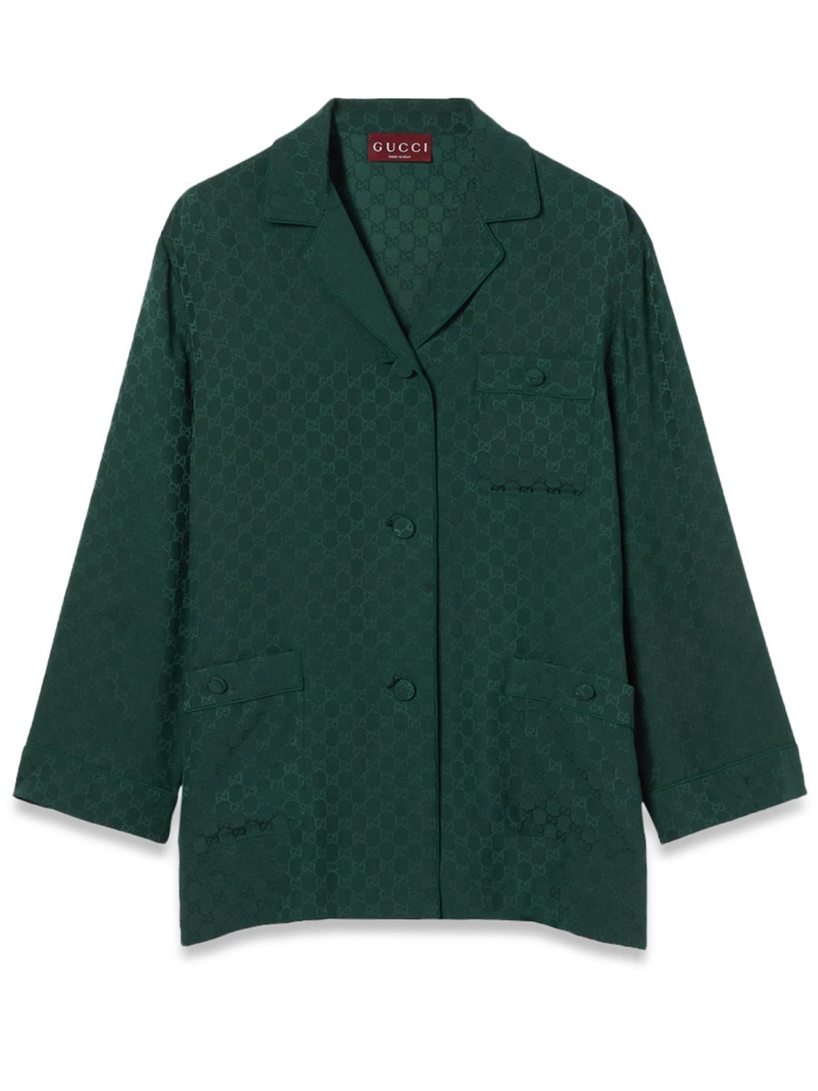 Gucci Women Jacquard Gg Shirt