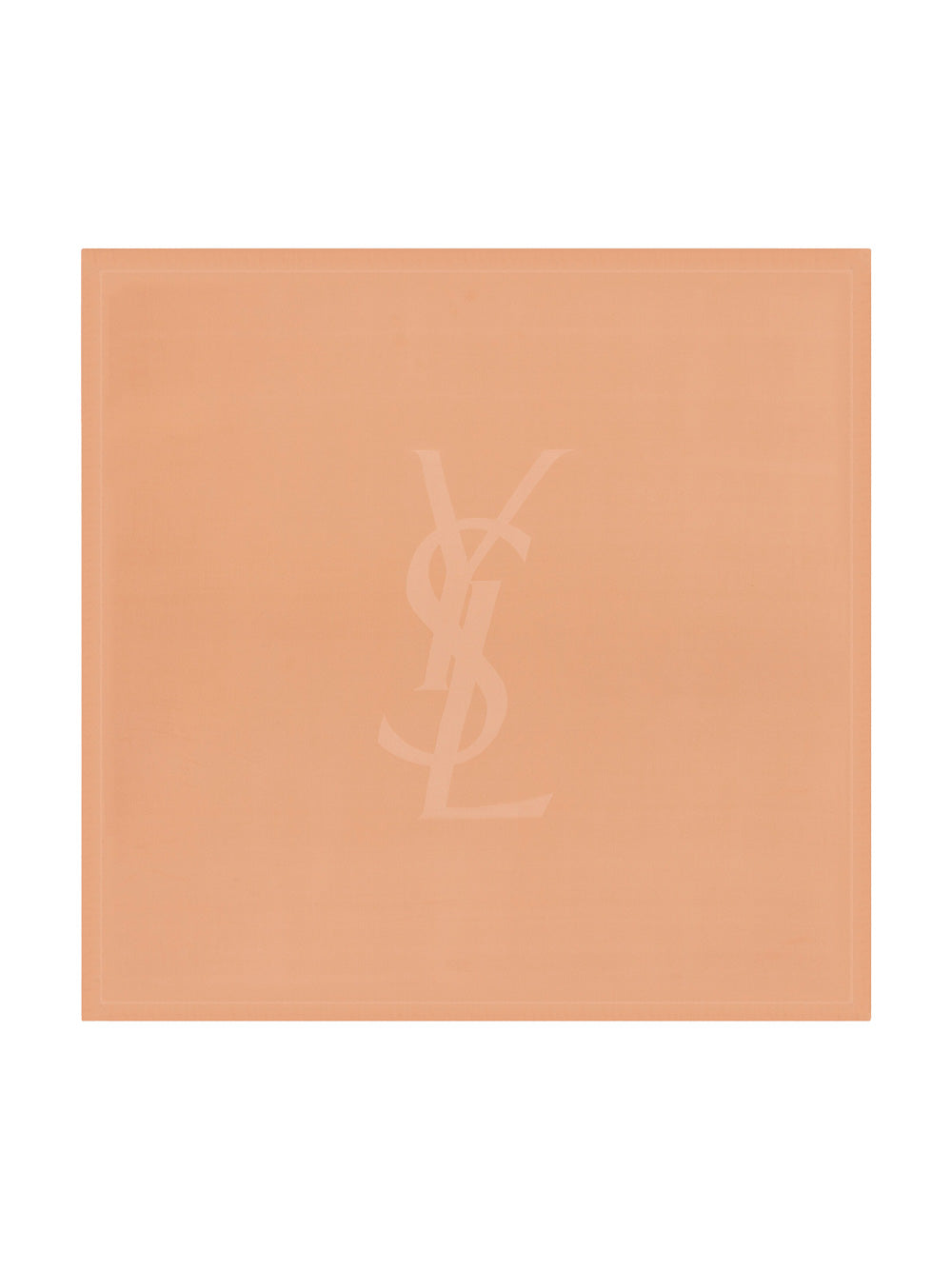 SAINT LAURENT PARIS Cassandre Square Scarf In Semi-Sheer Silk Charmeuse Women