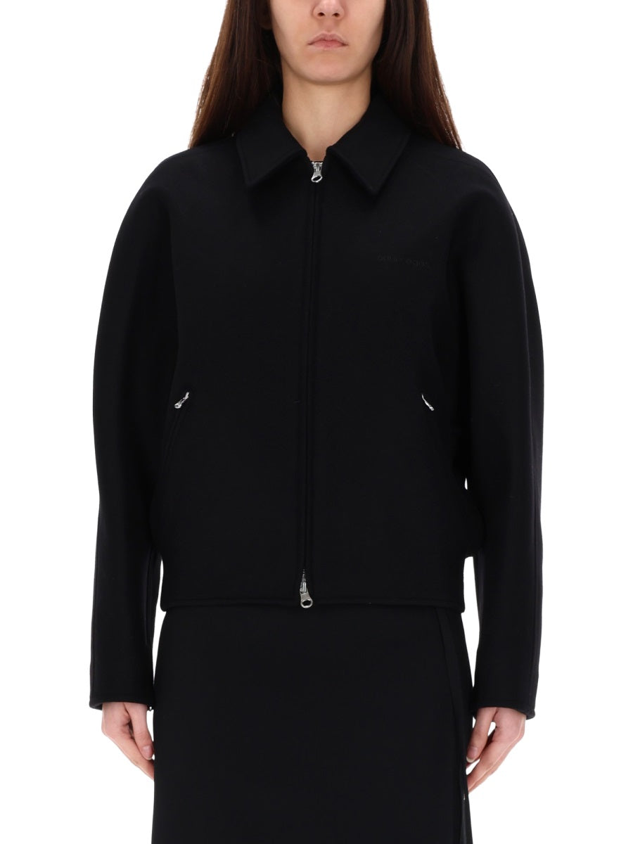Courreges Women Wool Bomber Jacket