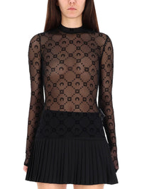 Marine Serre Women Top In Mesh Con Logo