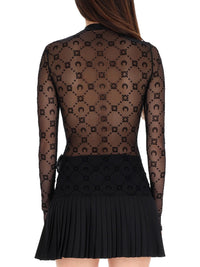 Marine Serre Women Top In Mesh Con Logo