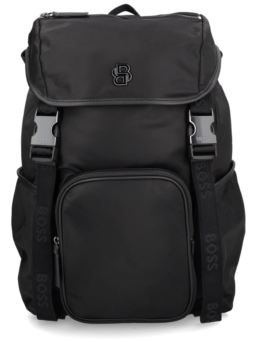 Boss Men Zaino Con Logo Monogramma