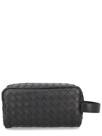 Bottega Veneta Men Clutch Bag With Woven Pattern