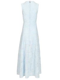 Rotate Women Long Jacquard Dress With Floral Pattern