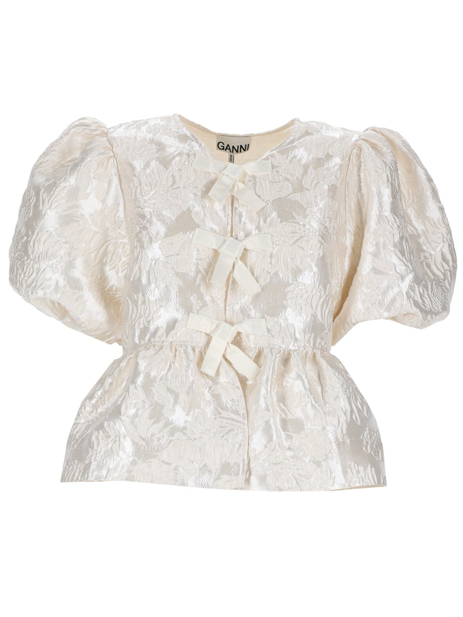 Ganni Women Top "Peplum"