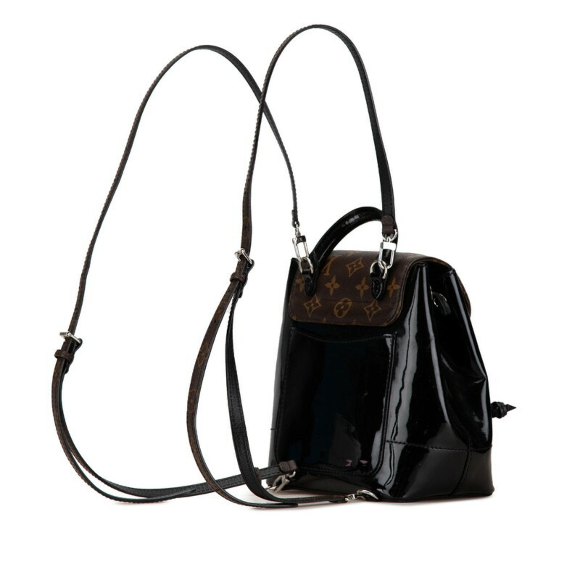 Louis Vuitton Hot Springs Black Patent Leather Backpack Bag (Pre-Owned)