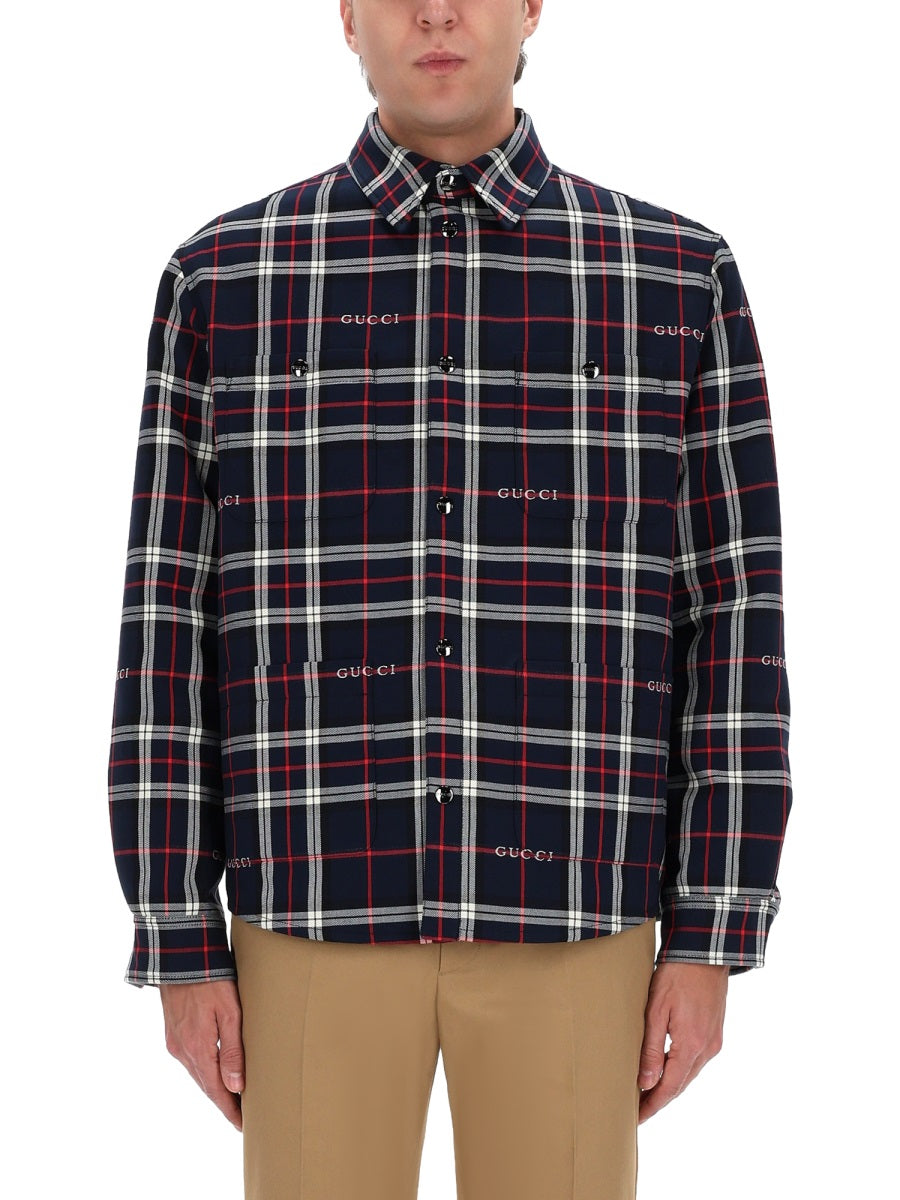 Gucci Men Overshirt With Logo