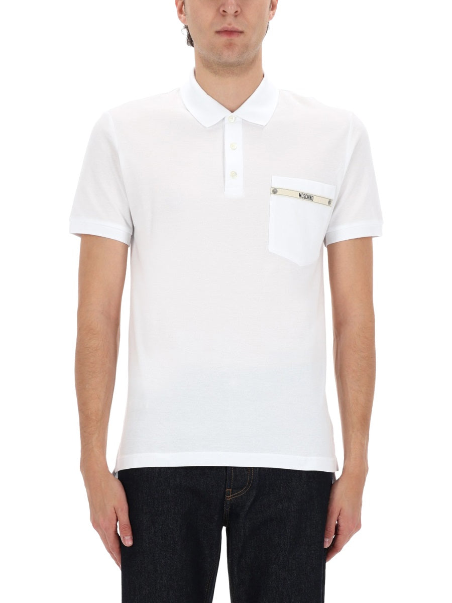 Moschino Men Polo With Logo