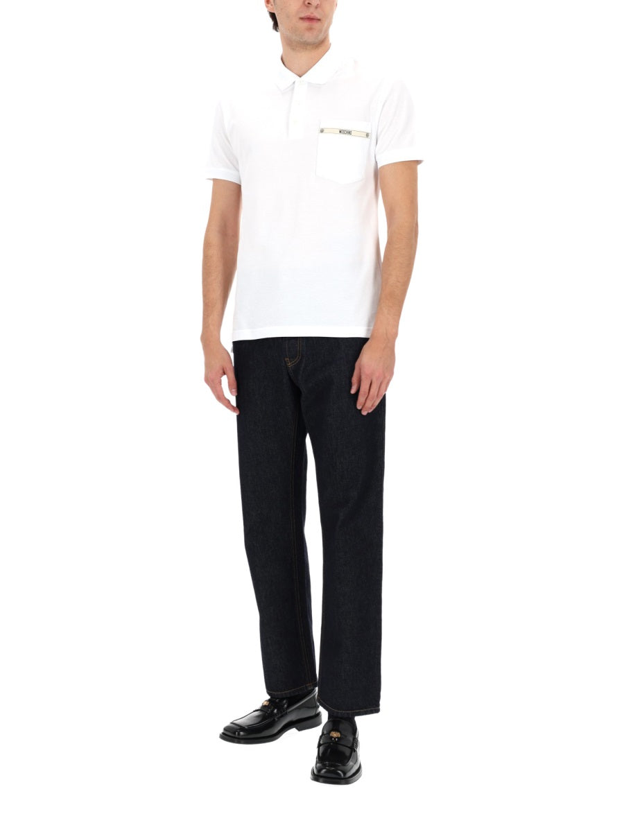 Moschino Men Polo With Logo