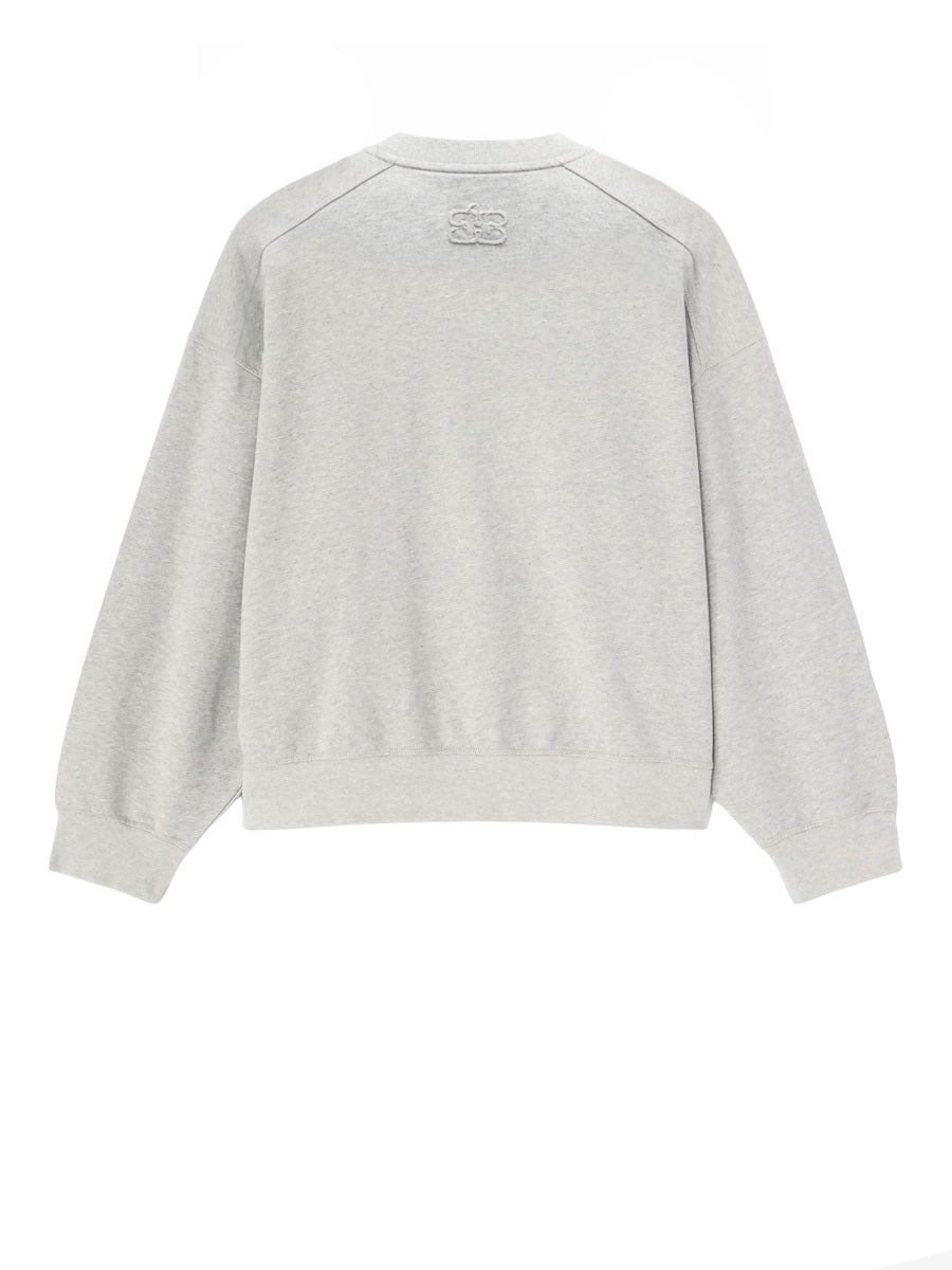 Ganni Women Felpa Con Logo