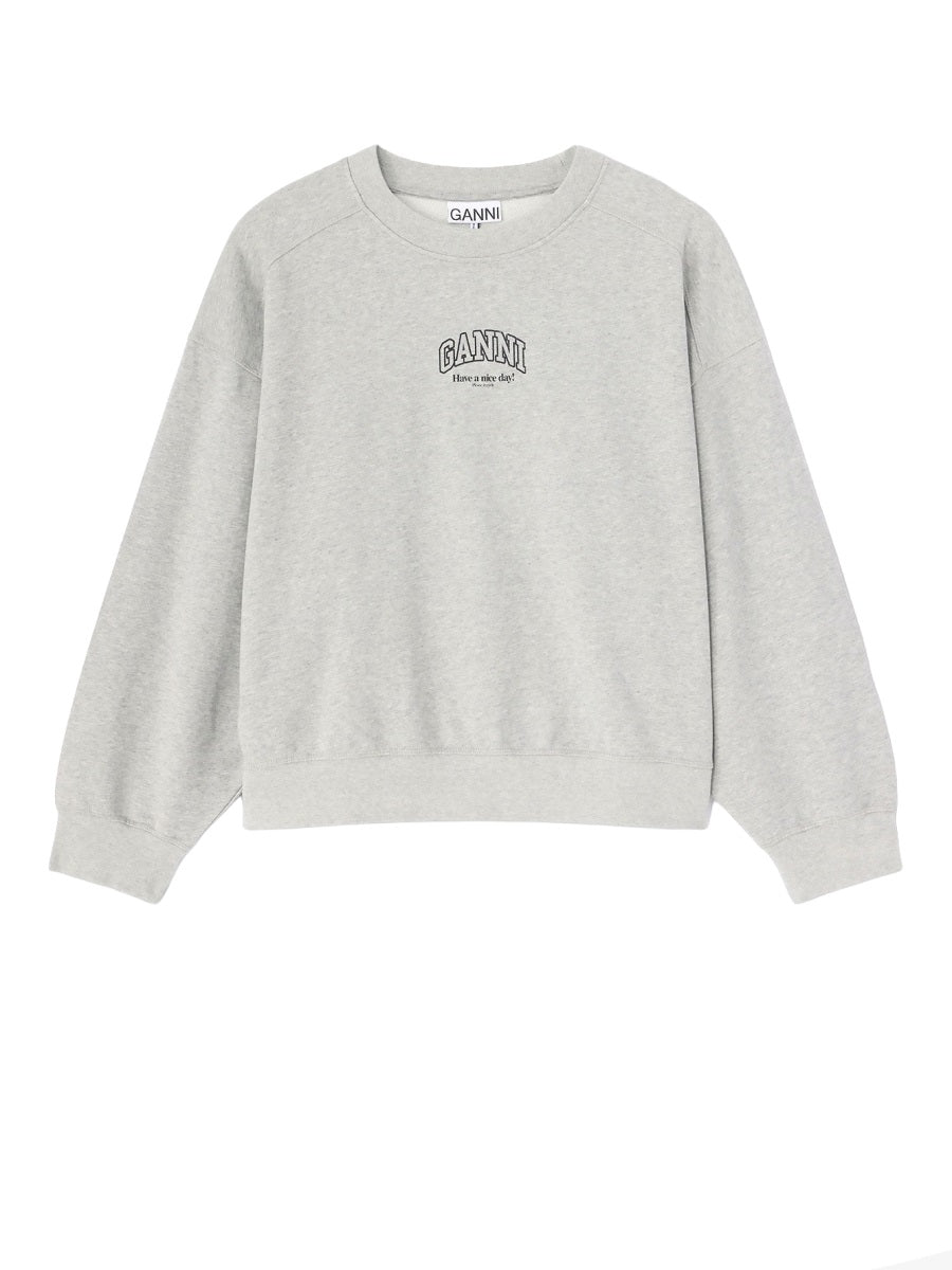 Ganni Women Felpa Con Logo
