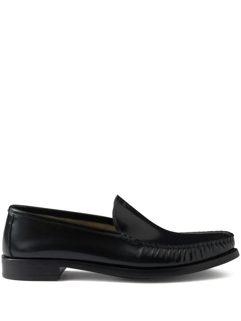 PRADA Brushed Fumé Leather Loafers Women