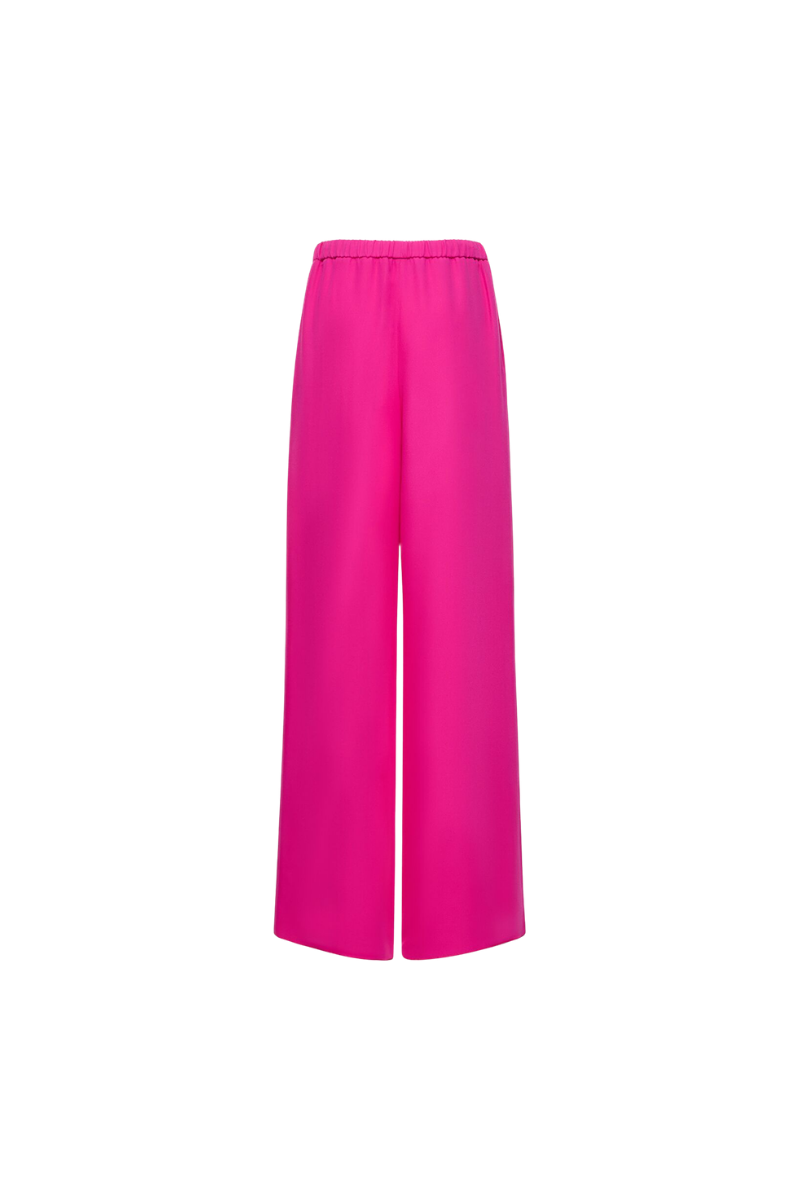 Valentino Garavani Valentino Cady Couture High Waist Wide Pants Pink Pp 3B3Rb4551Mm_Uwt