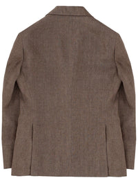 BRUNELLO CUCINELLI Brunello Cucinelli Men Single-Breasted Linen Jacket