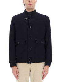 Fay Men Wool Jacket With Buttons