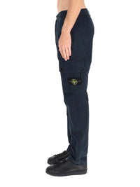 Stone Island Men Cargo Pants With Logo Patch