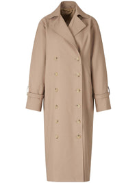 Toteme Women Double-Breasted Cotton Trench Coat