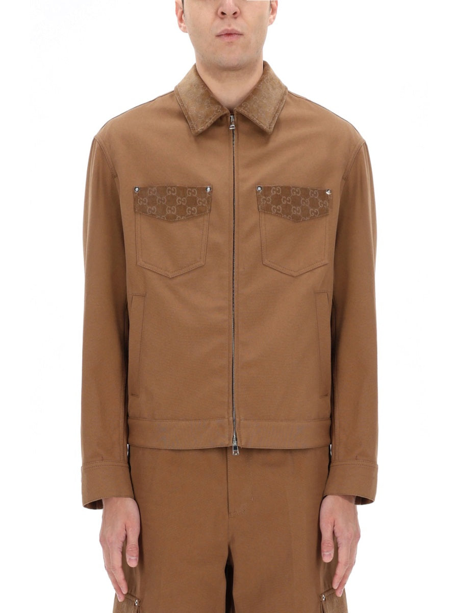 GUCCI Gucci Men Jacket With Zipper And Collar