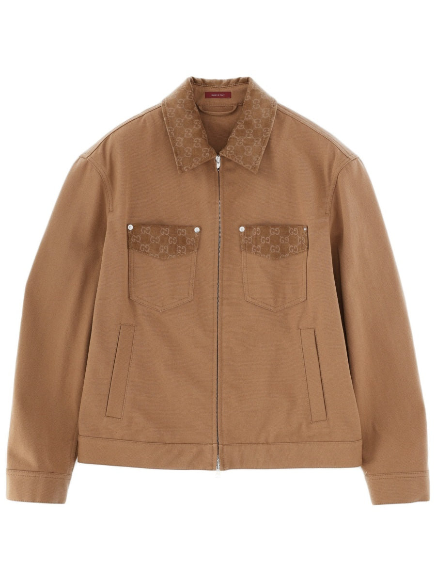 GUCCI Gucci Men Jacket With Zipper And Collar