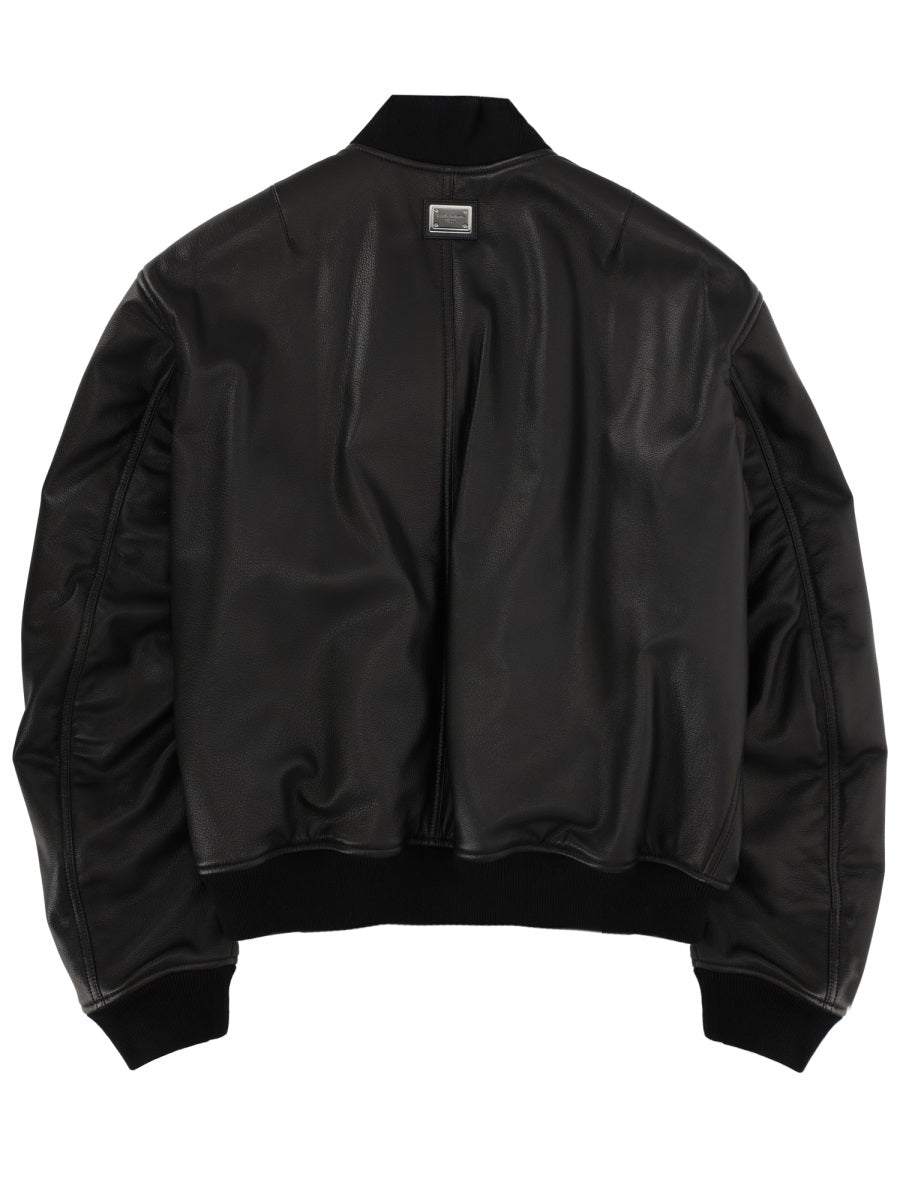 DOLCE & GABBANA Dolce & Gabbana Men Leather Jacket