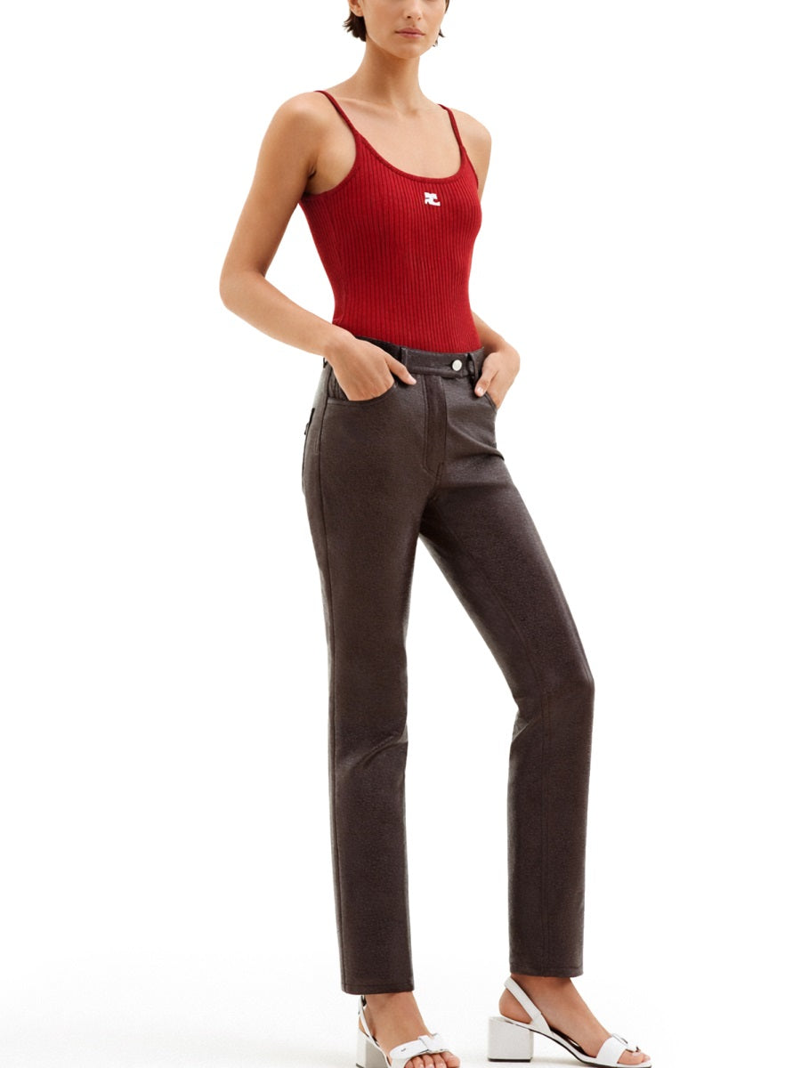 Courreges Women Tank Top In Maglia "Reedition"