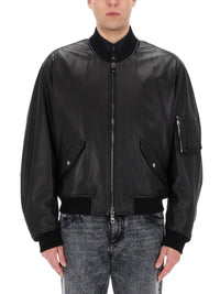 DOLCE & GABBANA Dolce & Gabbana Men Leather Jacket