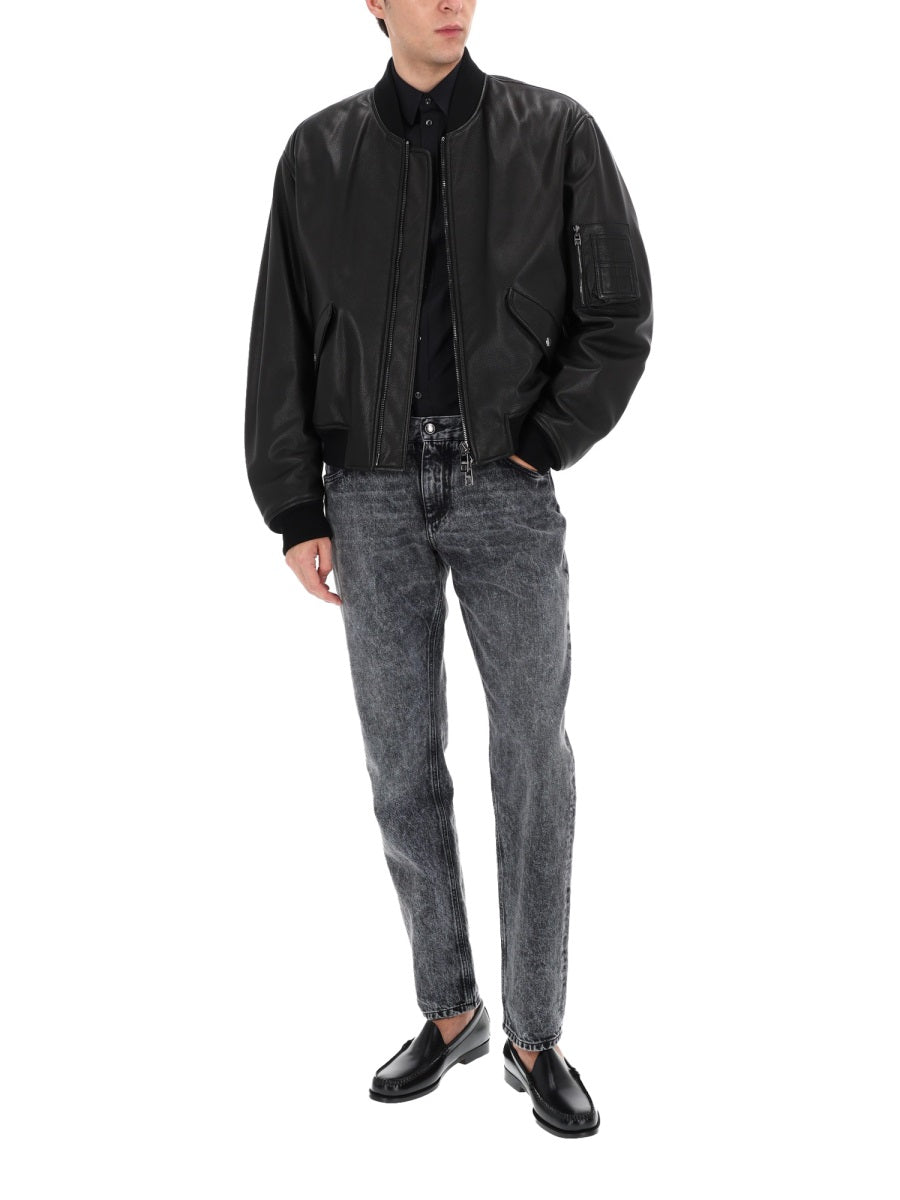 DOLCE & GABBANA Dolce & Gabbana Men Leather Jacket
