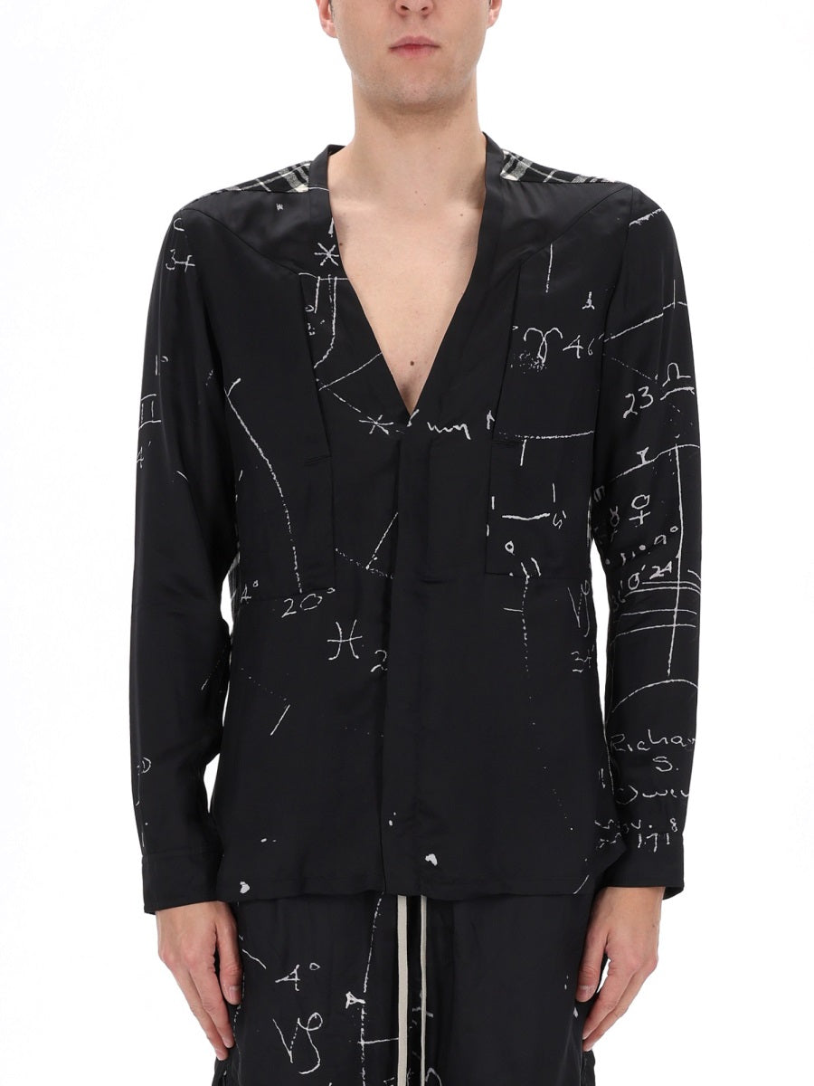 Rick Owens Men "Larry Fogpocket" Shirt