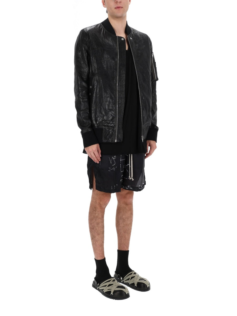 RICK OWENS Rick Owens Men Bomber Jacket "Classic Flight"