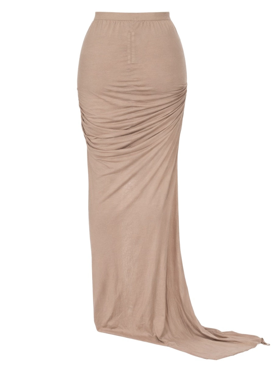 Rick Owens Drkshdw Women Long Skirt With Slit