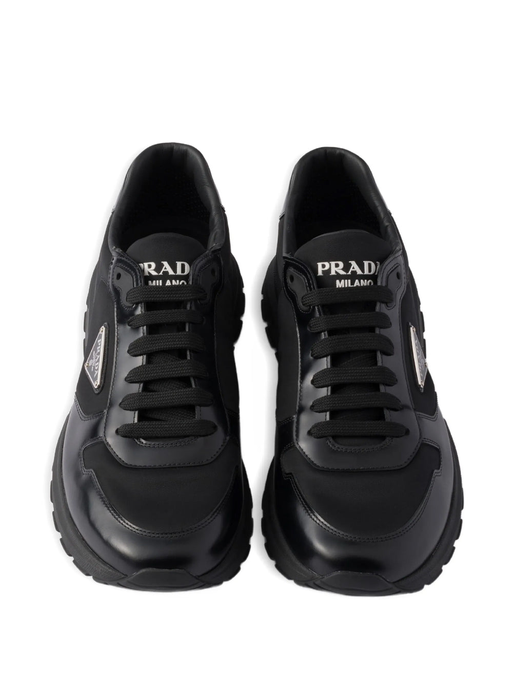 Prax 01 Re-Nylon And Brushed Leather Sneakers Women