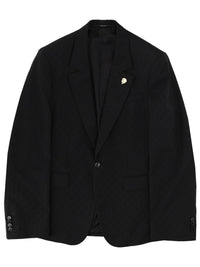 GUCCI Gucci Men Single-Breasted Jacket With "Gg" Weave