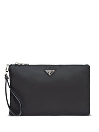 PRADA Re-Nylon And Saffiano Leather Pouch Women