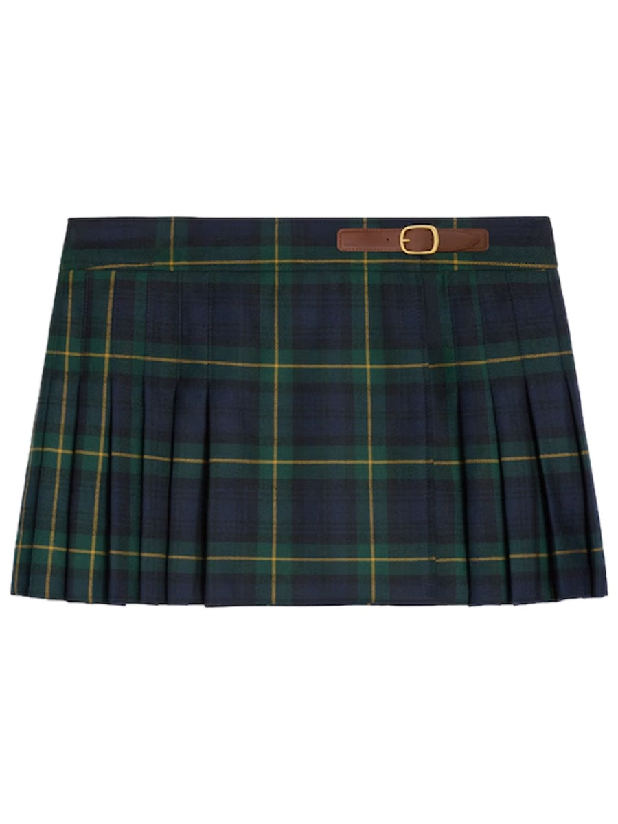 Celine Women Wool Mini Skirt