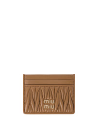 MIUMIU Portacarte In Nappa Matelassé Women