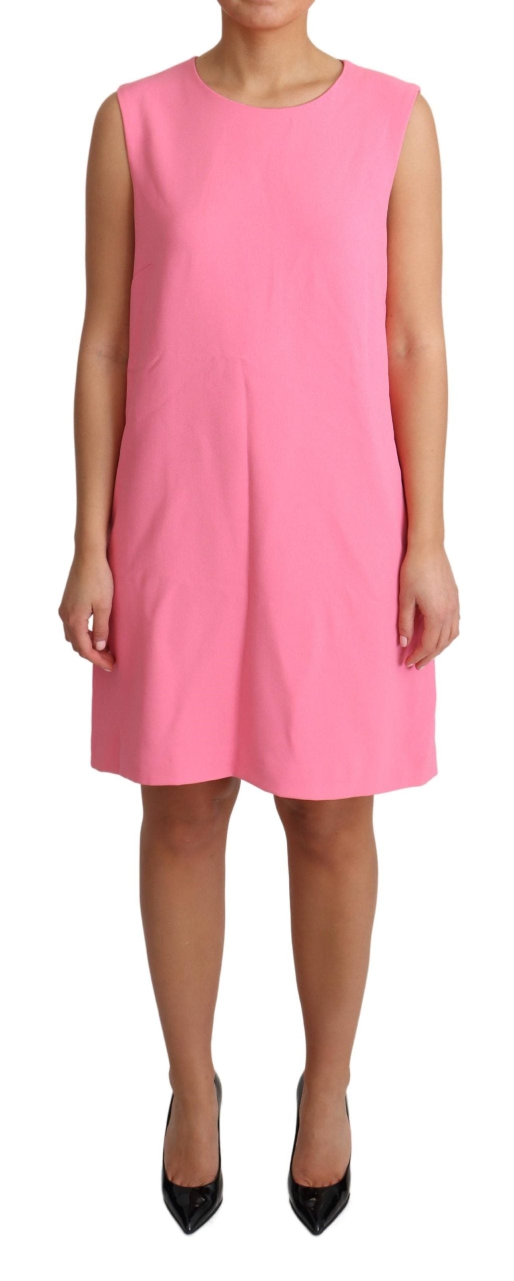 Dolce & Gabbana Pink A-Line Sleeveless Dress