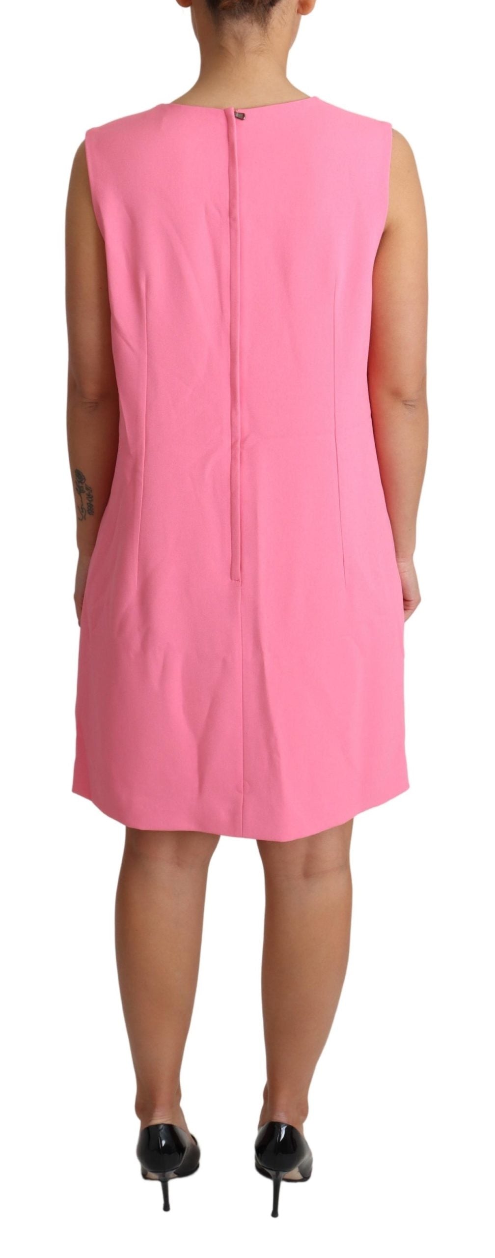 Dolce & Gabbana Pink A-Line Sleeveless Dress