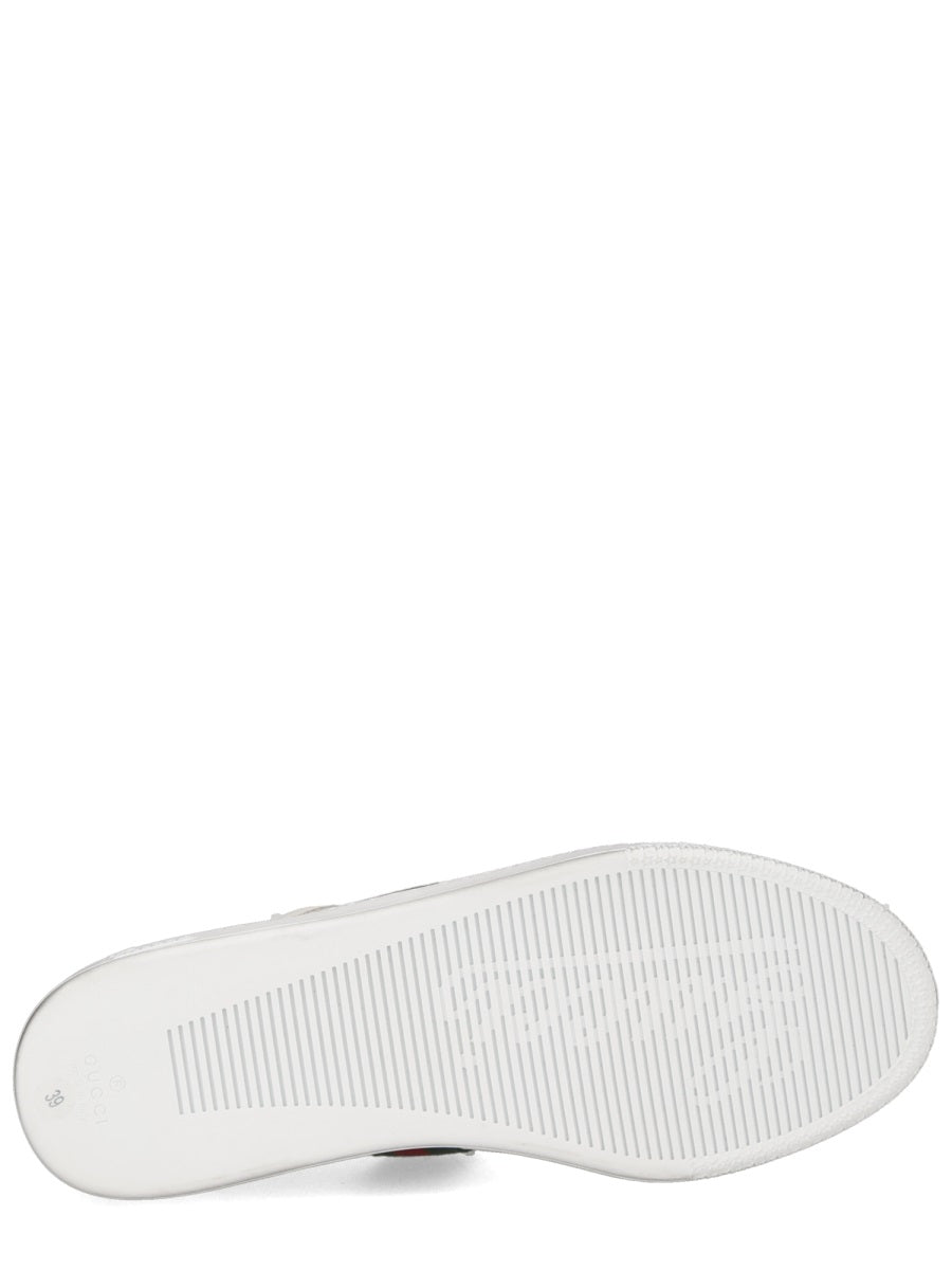 Gucci Women "Stretch" Leather Effect Sneaker