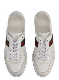 Gucci Women "Stretch" Leather Effect Sneaker