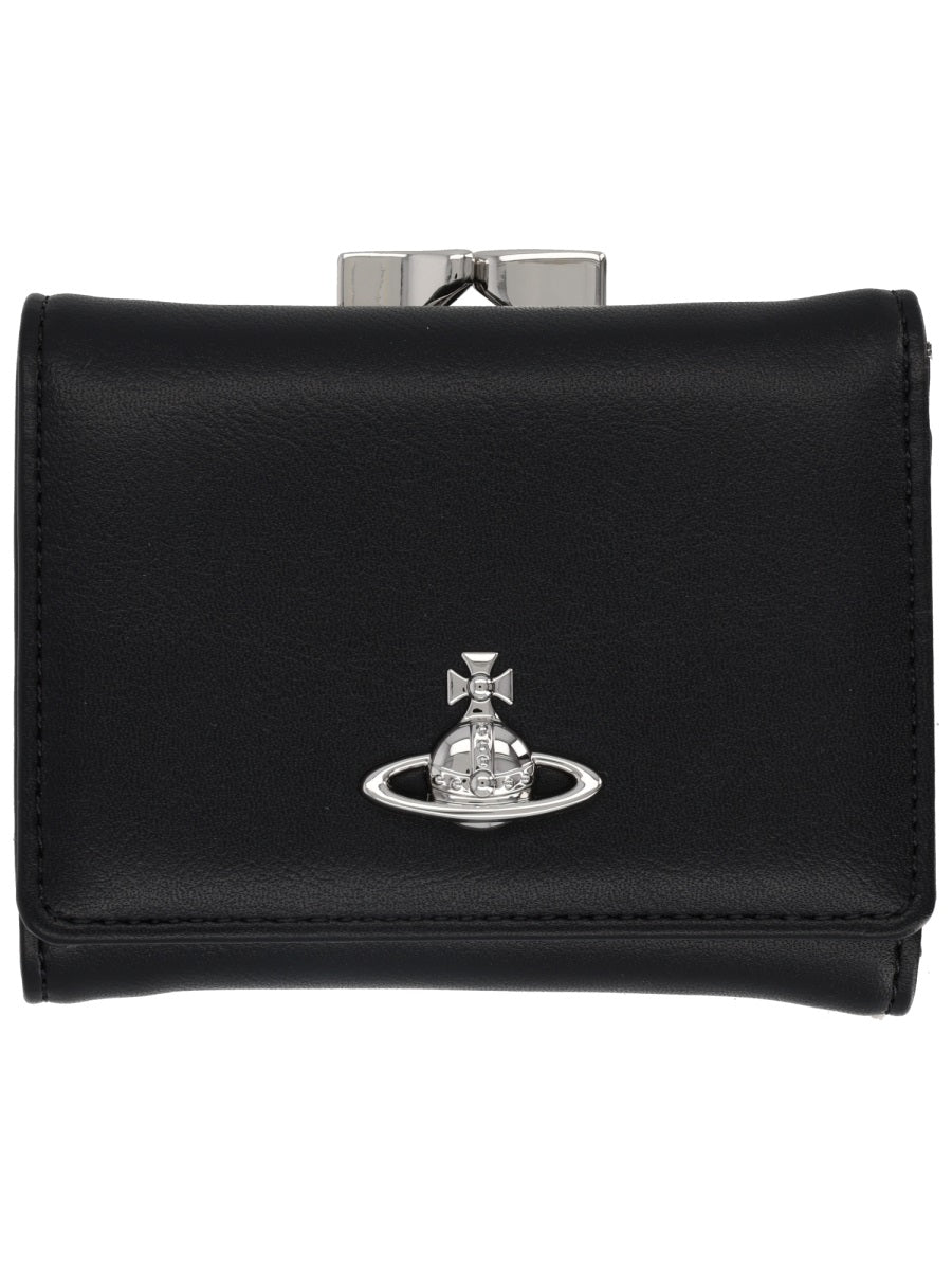 Vivienne Westwood Women Portafoglio "Small Frame" Con Dettaglio Orb