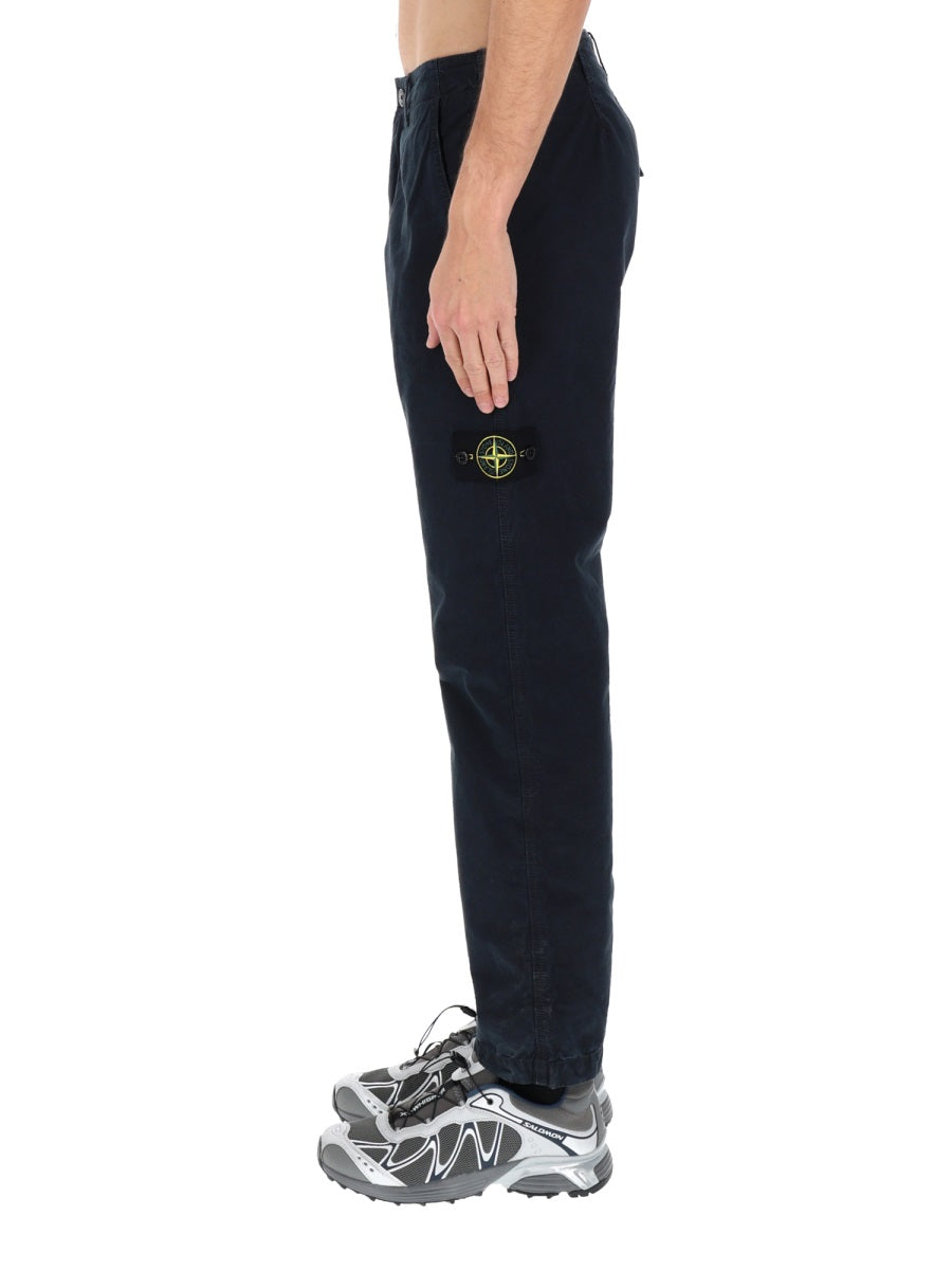 STONE ISLAND Stone Island Men Pants With Logo Patch