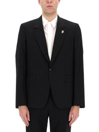GUCCI Gucci Men Single-Breasted Jacket With "Gg" Weave