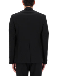 GUCCI Gucci Men Single-Breasted Jacket With "Gg" Weave