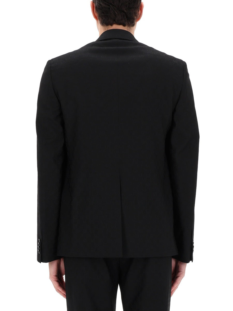 GUCCI Gucci Men Single-Breasted Jacket With "Gg" Weave