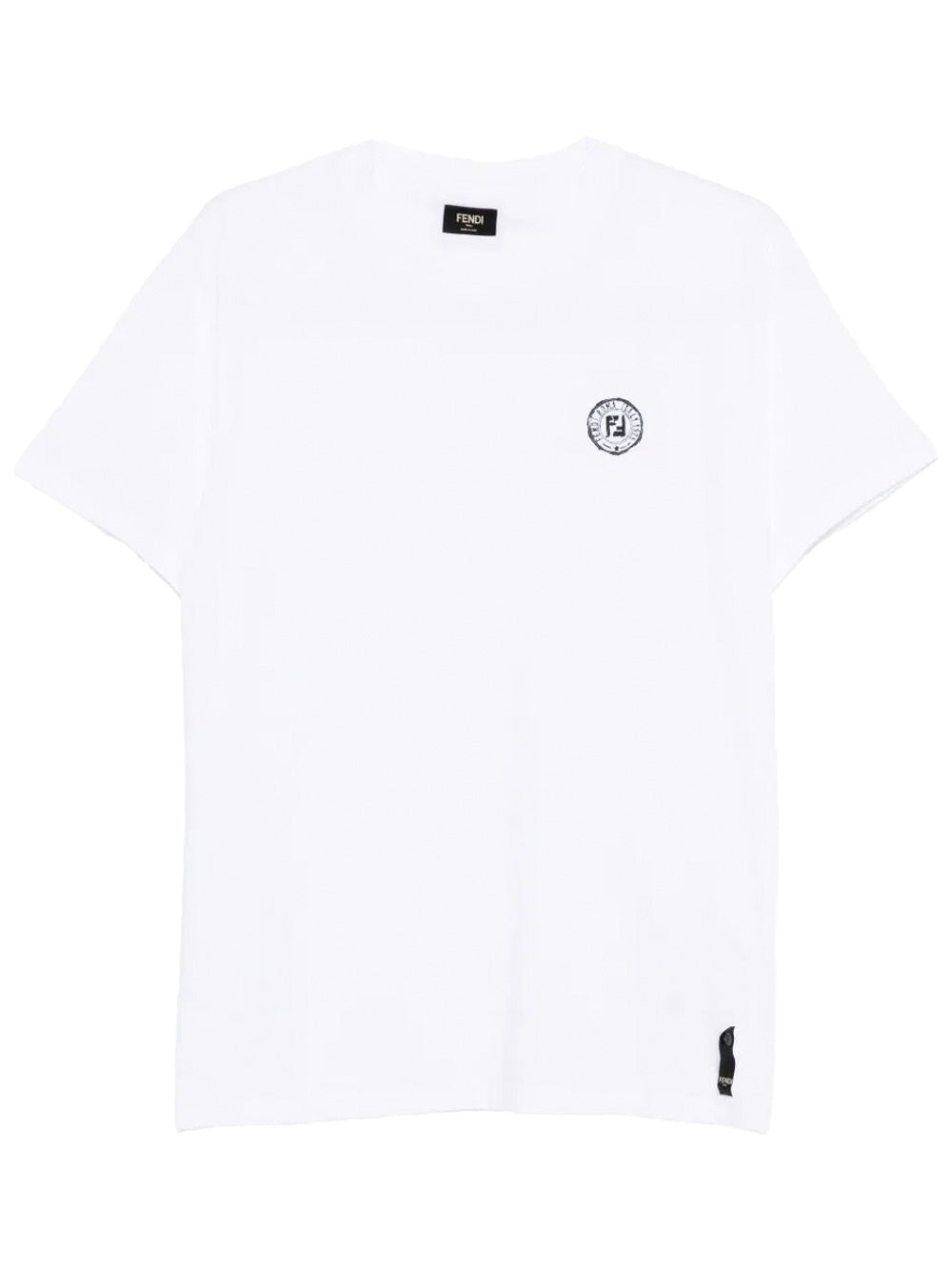 FENDI Ff Postcards Logo Print Cotton T-Shirt Women