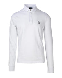 Armani Exchange Long Sleeve Polo Shirt for Men White