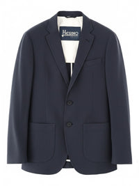 Herno Men Single-Breasted Linen Jacket
